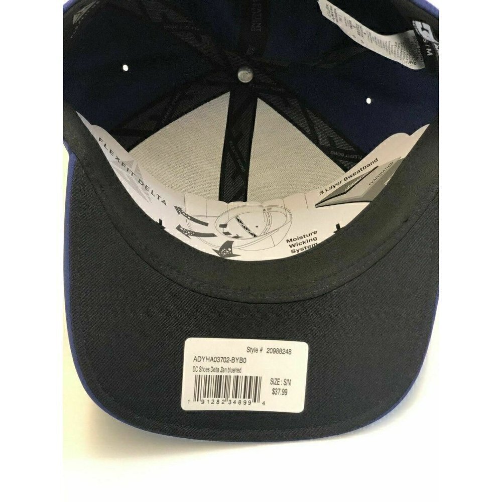 DC Shoes Delta Zen Cap blue/red Size S/M - Picture 9 of 12